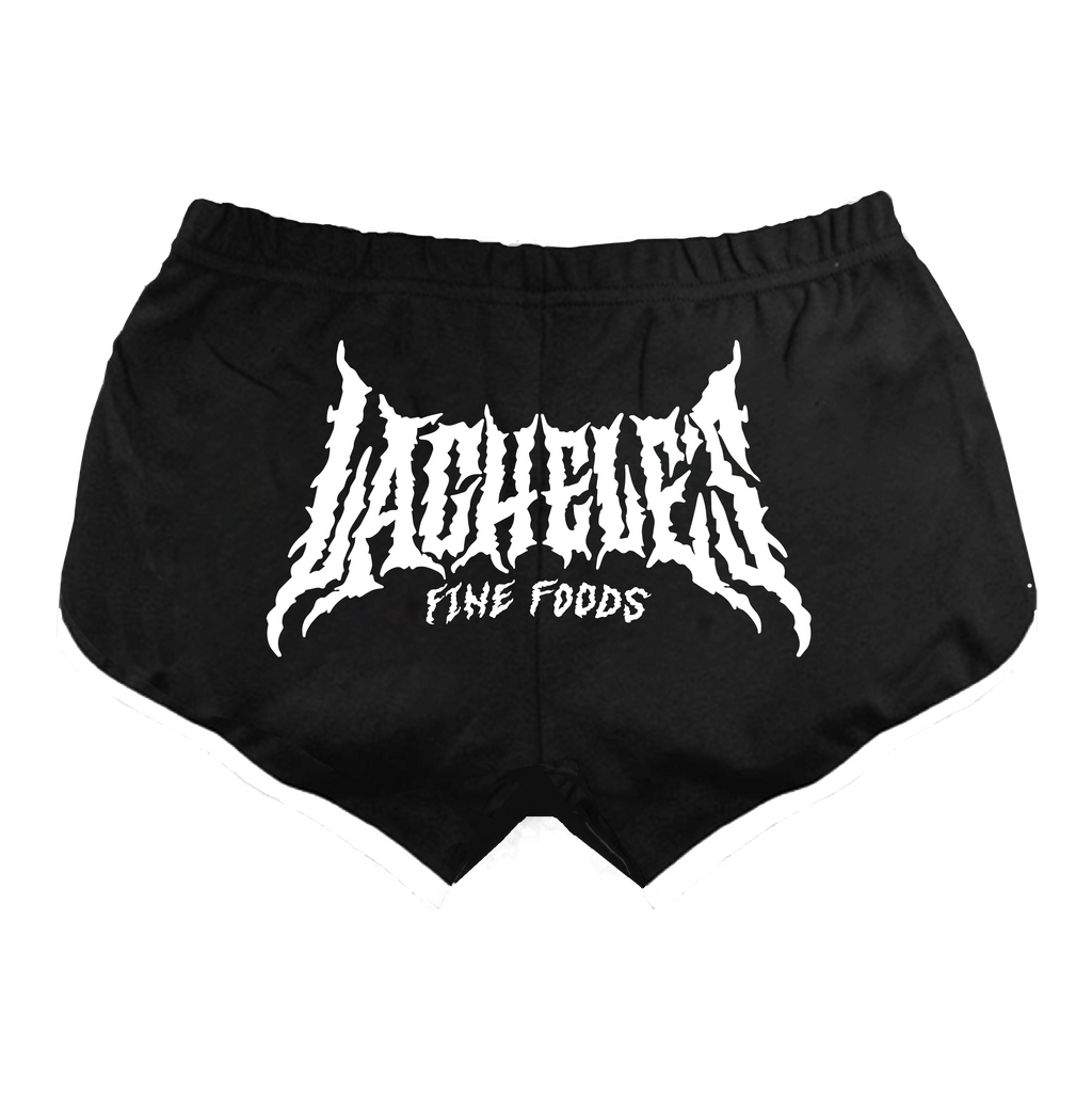 Metal Logo Booty Shorts - Black