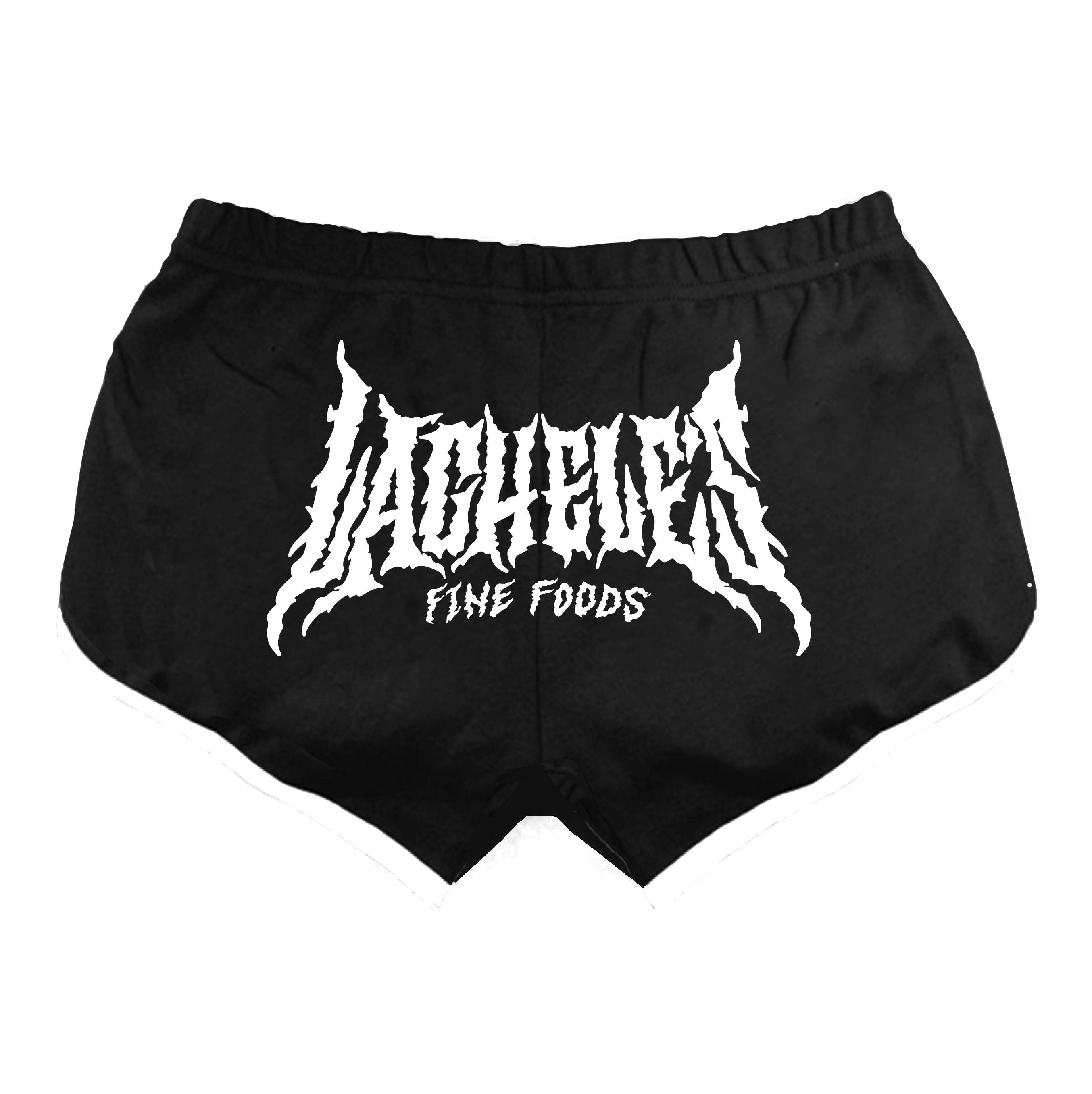 Metal Logo Booty Shorts - Black
