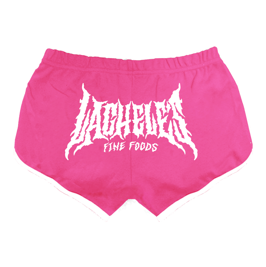 Metal Logo Booty Shorts - Pink