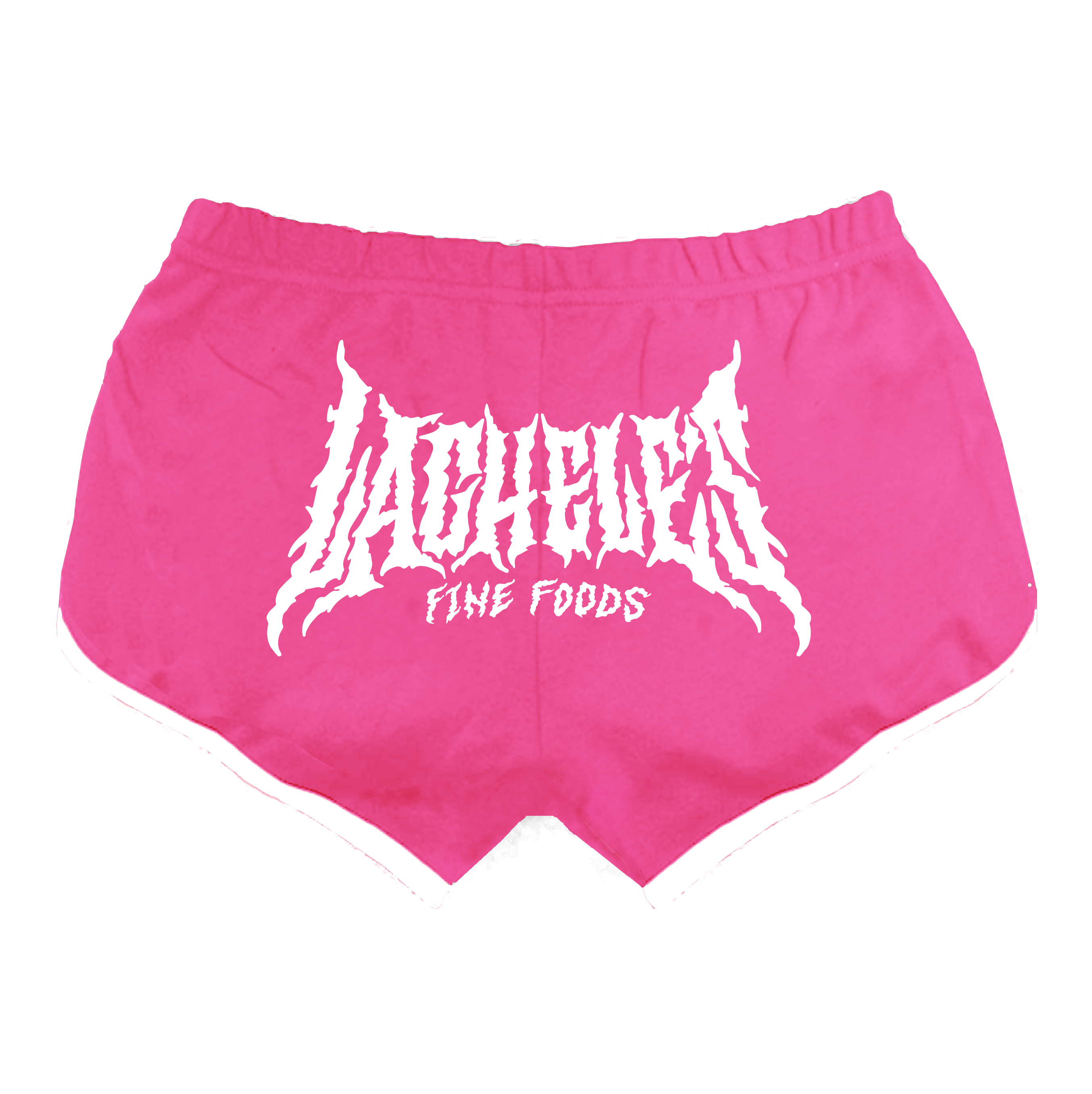 Metal Logo Booty Shorts - Pink