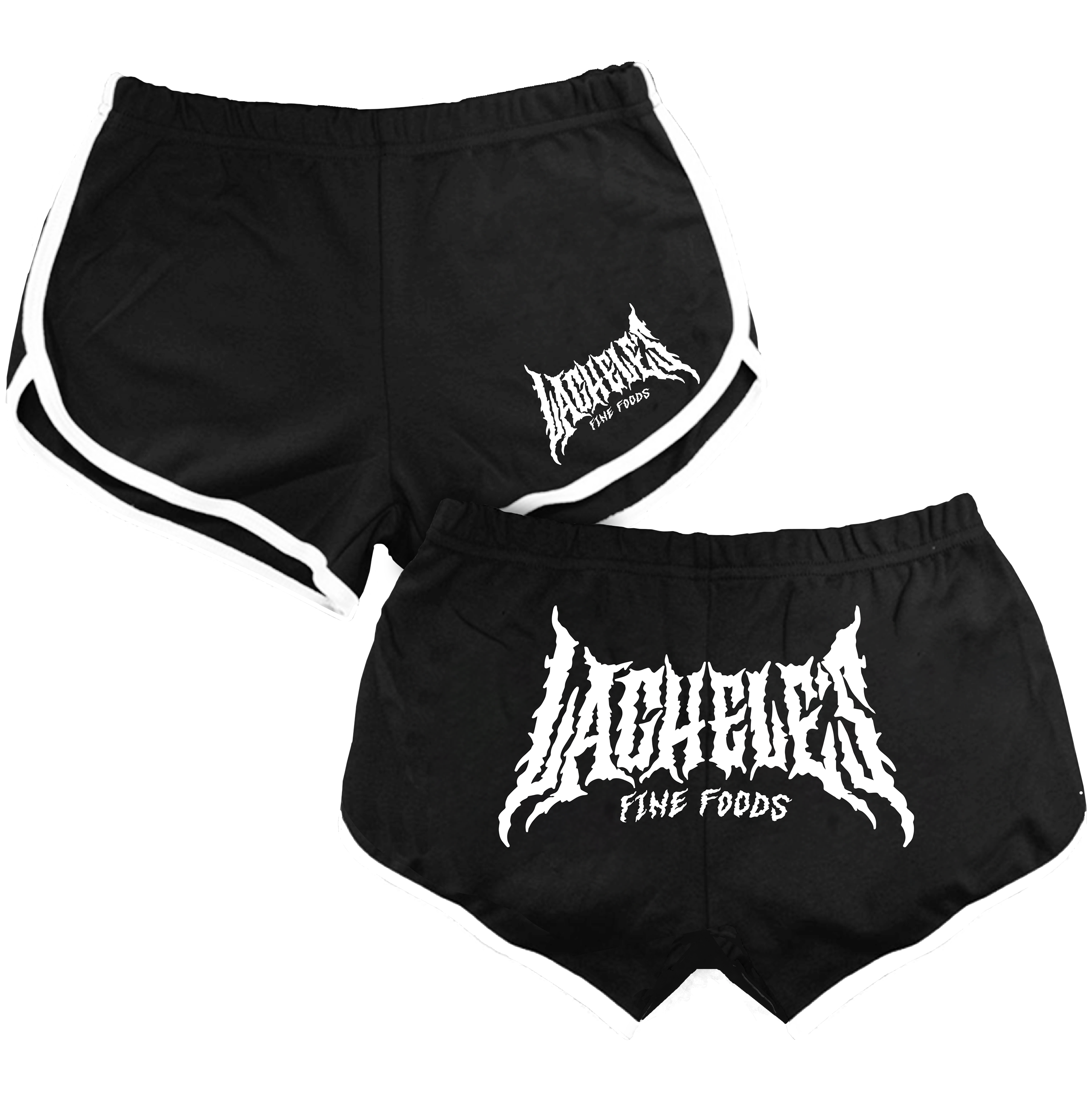 Metal Logo Booty Shorts - Black
