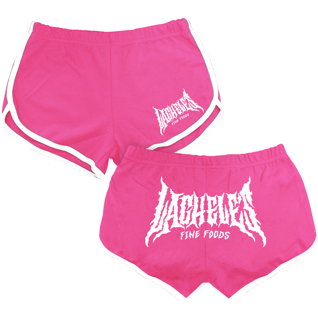Metal Logo Booty Shorts - Pink