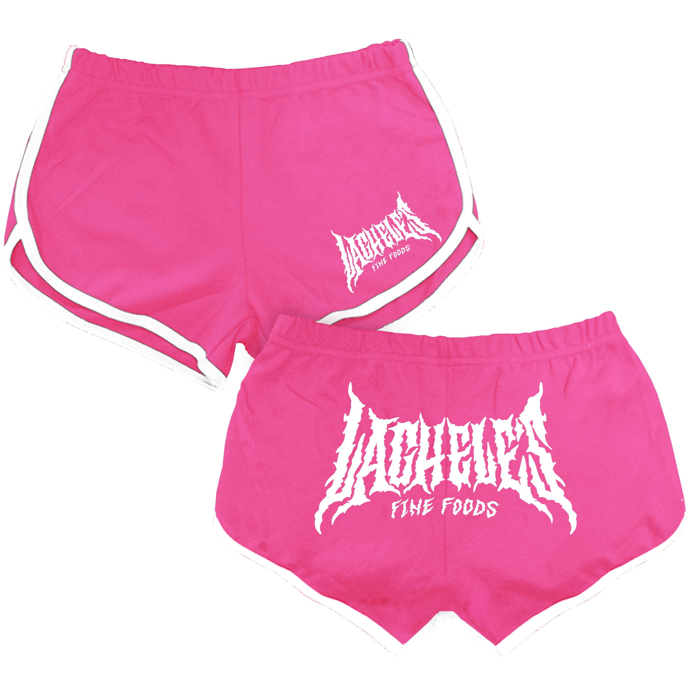 Metal Logo Booty Shorts - Pink