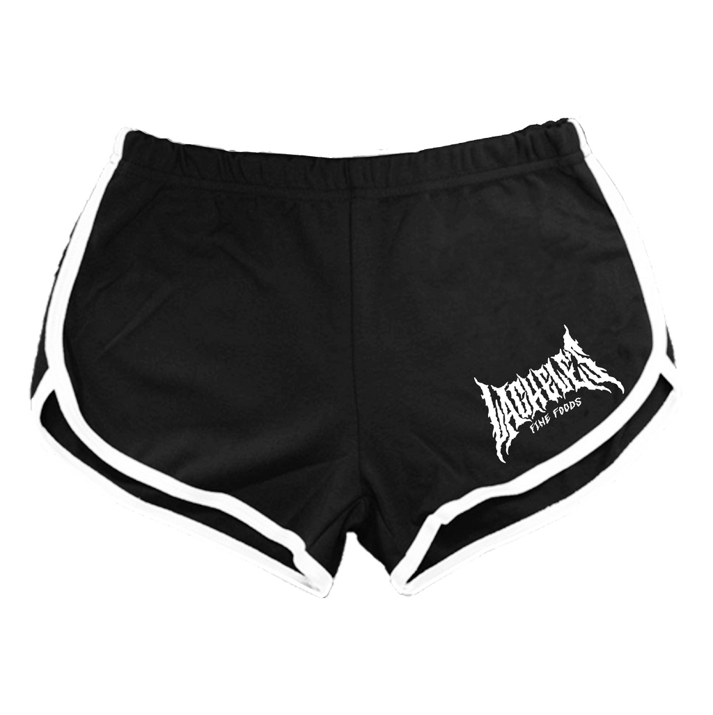Metal Logo Booty Shorts - Black