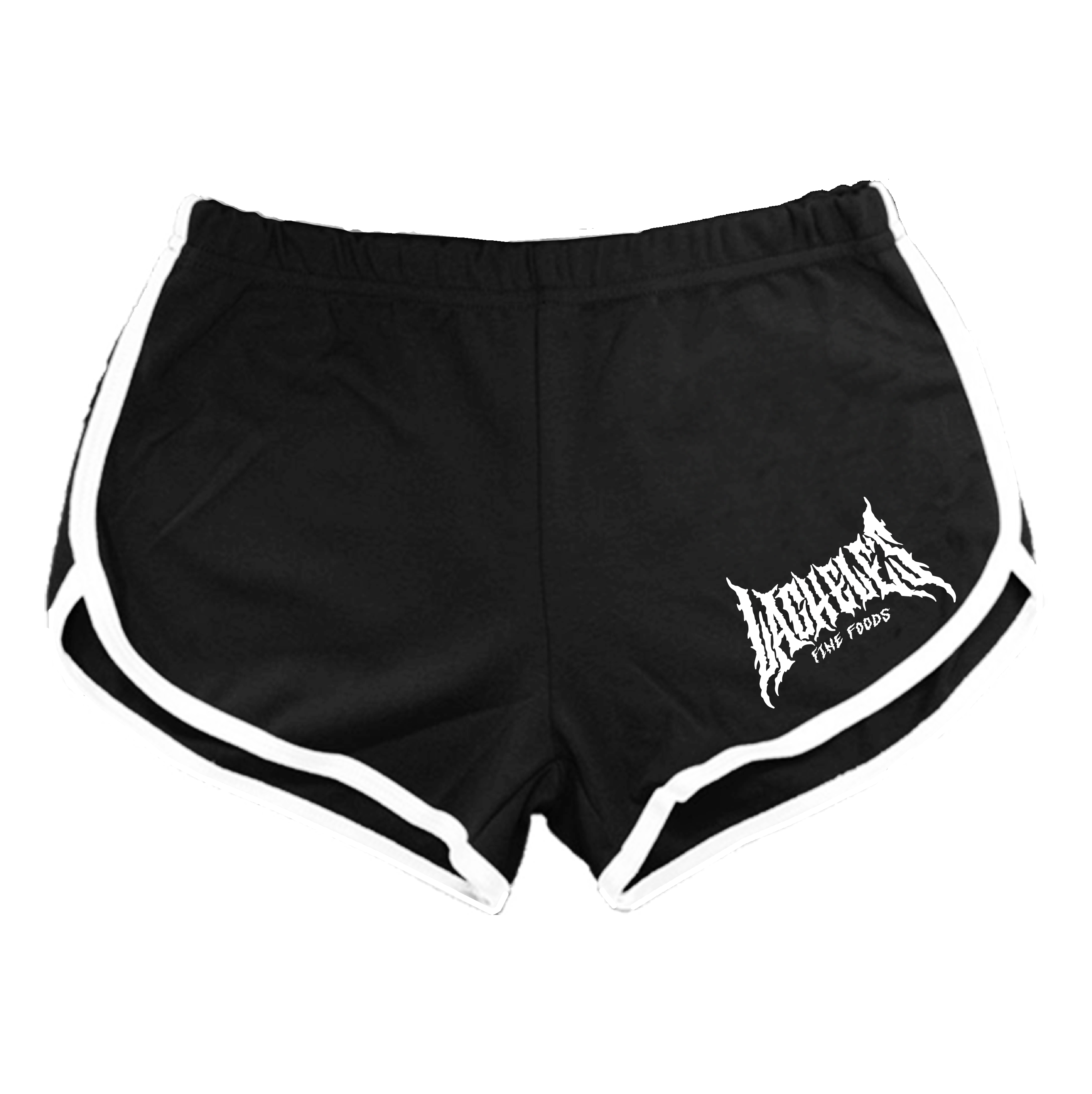 Metal Logo Booty Shorts - Black