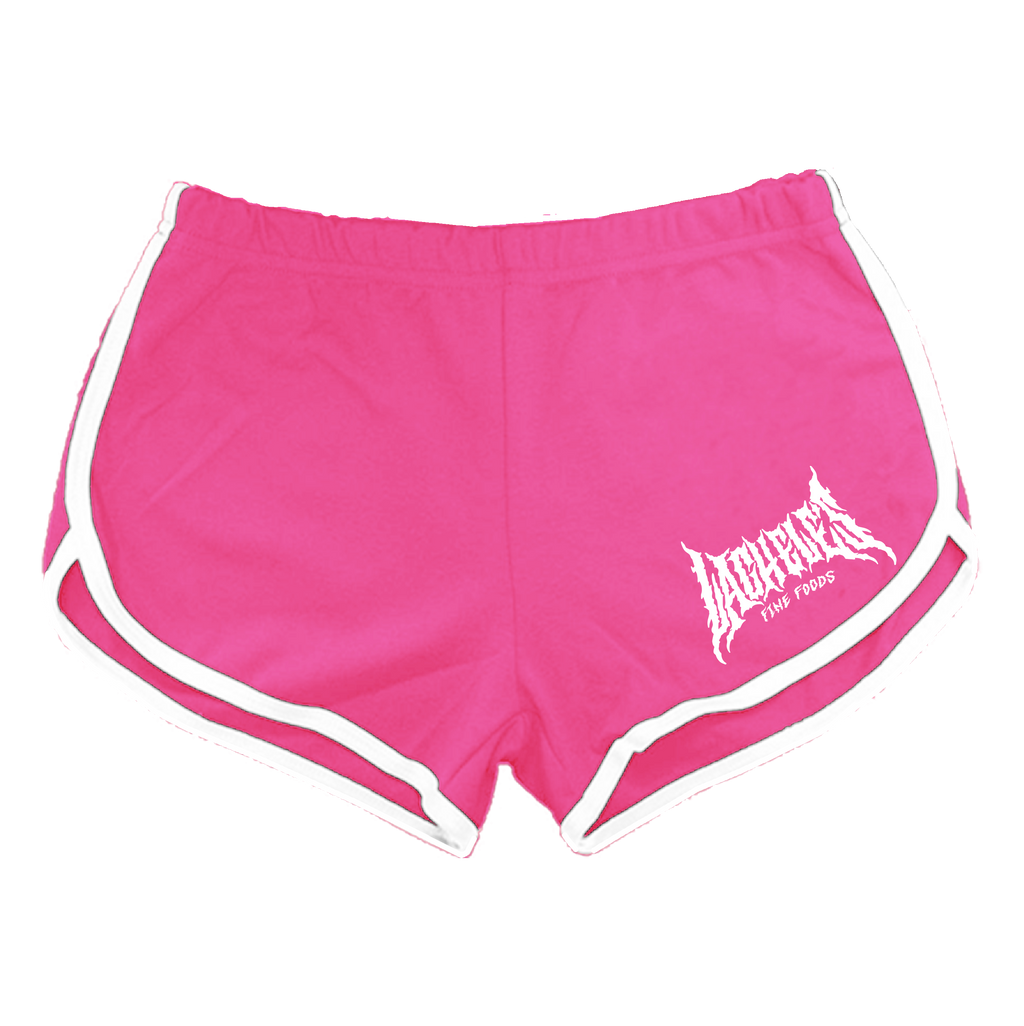 Metal Logo Booty Shorts - Pink